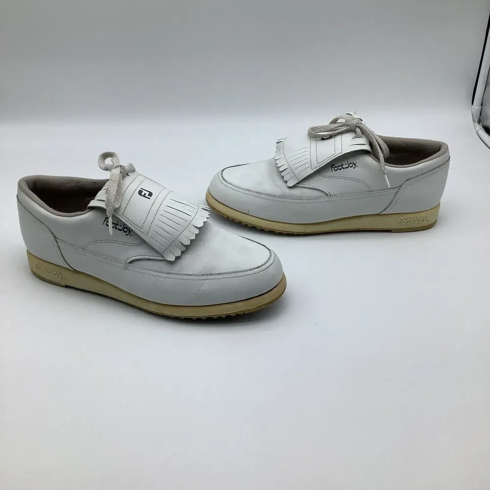 FootJoy FJ Womens Kiltie Golf Shoes 53884 White Size‎ 9